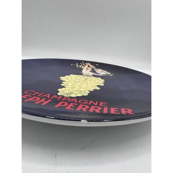 Pottery Barn 3 Cocktail Plates Bubbly Ceramic French 8” Contratto Champagne - Picture 5 of 12